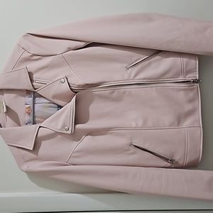 Hot Topic Sailor Moon Exclusive Pink Motorcycle Faux Leather Jacket